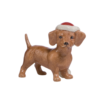 Goebel Dackel NEUHEIT 2017 Figur Weihnachten Hund