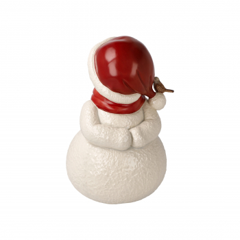 Goebel Fröhlicher Winterfreund Schneemann mit Vogel limitiert NEUHEIT 2023