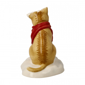 Goebel Kerzenhalter Schneeballschlacht Katze mit Schal NEUHEIT 2024 Weihnachten