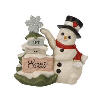 Goebel Schneemann Let it Snow Schneemann mit Bäumchen NEUHEIT 2025 Weihnachten Porzellanfigur