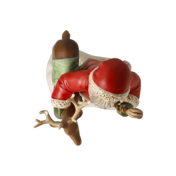 Goebel Santa un der König des Waldes Weihnachtsmann mit Hirsch NEUHEIT 2025 - limitierte Edition - Porzellanfigur Weihnachten Winterwald