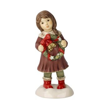 Goebel Ein Kranz zum Advent Winterwald Wintermärchen Mädchen mit Weihnachtskranz NEUHEIT 2025