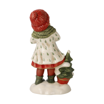 Preview: Goebel Mit Liebe schenken Winterwald Wintermärchen Mädchen mit Weihnachtsgeschenk NEUHEIT 2025