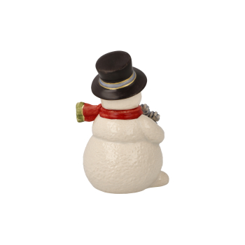 Preview: Goebel Schneemann mit Schneeflocke Kleine Winterfreude NEUHEIT 2026 Porzellanfigur Weihnachten