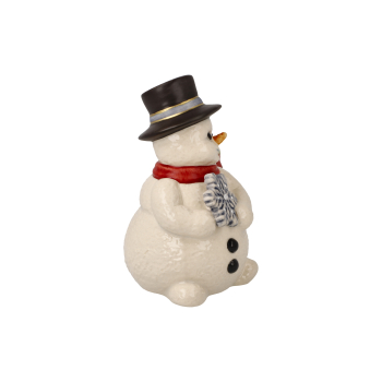 Preview: Goebel Schneemann mit Schneeflocke Kleine Winterfreude NEUHEIT 2026 Porzellanfigur Weihnachten