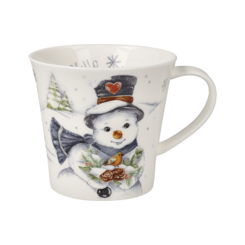 Goebel Hello Winter Coffee-/Tea Mug Schneemann mit Besen Tasse Porzellantasse NEUHEIT 2026