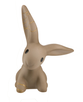 Goebel Golden Grey little Bunny 10cm Bunny de luxe
