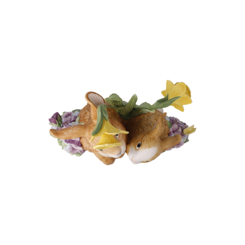 Goebel Frühlingserwachen Frühlingsedition 2023 Hasen mit Blumen - limitierte Edition