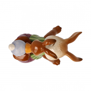 Goebel Figur Hasenfamilie - Frechdachs- Ostern Hasenpapa mit Hasenkind