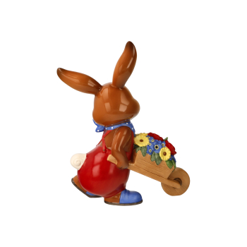 Preview: Goebel Hasenjunge So schön ist der Frühling Hase mit Schubkarre und Blumen groß