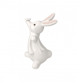 Goebel  Snow White " Oh Happy Day ! " Ostern Hase NEUHEIT 2023 Hase mit Blume