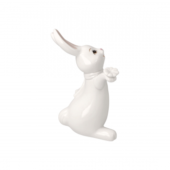 Goebel  Snow White " Oh Happy Day ! " Ostern Hase NEUHEIT 2023 Hase mit Blume