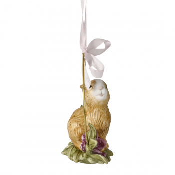 Goebel Jahresornament 2024 Häschen mit Magnolie OSTERN Hase NEUHEIT