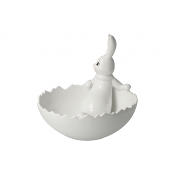 Goebel Hase Snow White " Sweets for my Sweet "  Hasenjunge in Schale Ostern NEUHEIT 2024