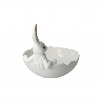 Goebel Hase Snow White " Sweets for my Sweet "  Hasenjunge in Schale Ostern NEUHEIT 2024