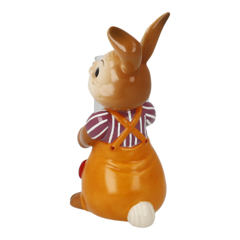 Goebel Figur Hasenjunge mit Vase Blütentraum Ostern NEUHEIT 2025 Hase mit Vase aus Glasröhrchen