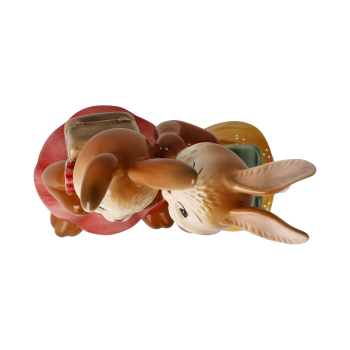 Goebel Figur Das Geiheimnis - Hasenschule - Hasenmächen Paar - NEUHEIT 2026 Ostern Porzellanhase