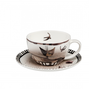 Goebel Elsa Tee-/Cappuccinotasse Rosina Wachtmeister Katze Katzen Tasse ANGEBOT