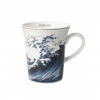 Goebel Künstlertasse Katsushika Hokusai - Die Welle II - Silber Tasse Porzellan Tasse