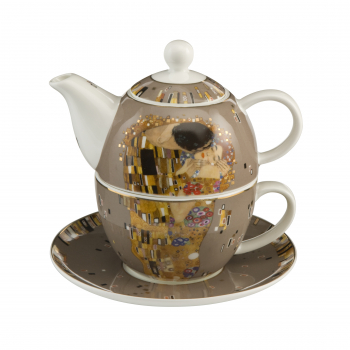 Goebel Der Kuss Gustav Klimt Tea for One Tasse mit Kanne NEUHEIT 2018 Teekanne Teetasse