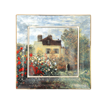 Goebel Das Künstlerhaus Schale Claude Monet Künstler Porzellan mit Echtgoldauflage ANGEBOT