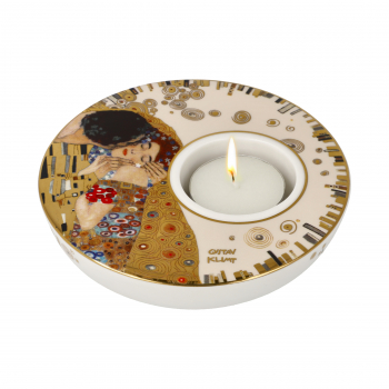 Goebel Der Kuss Windlicht Kerzenhalter Gustav Klimt Artis Orbis Teelichthalter Porzellan NEUHEIT 2024