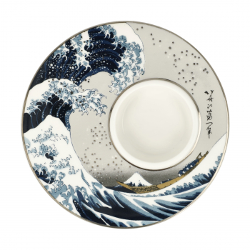 Goebel Das Welle Windlicht Kerzenhalter Katsushika Hokusai Artis Orbis Teelichthalter Porzellan NEUHEIT 2024