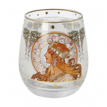 Goebel Windlicht Alphonse Mucha Sternzeichen NEUHEIT 2024 Teelichthalter Glas