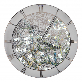Goebel Wanduhr Mandelbaum silber Vincent van Gogh Motiv Uhr NEUHEIT 2021