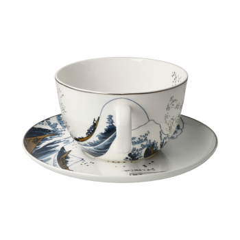 Goebel Die Welle Katsushika Hokusai Jumbotasse Tasse Teetasse Cappuccinotasse NEUHEIT 2024 Porzellan