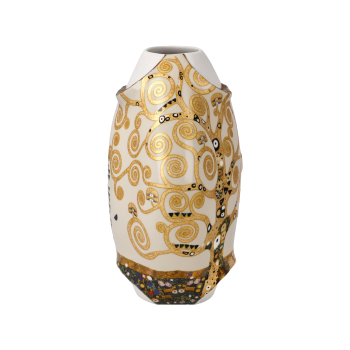 Preview: Goebel Der Lebensbaum Vase 13,5 cm Gustav Klimt Künstler Motiv Porzellanvase NEUHEIT 2026 Blumenvase