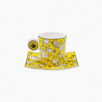Goebel Espressotasse Mauro Bergonzoli Magic  Magic Bunnies Gold NEUHEIT 2024 Porzellantasse