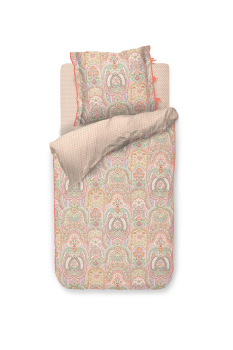 PIP STUDIO Jabali Flower Coral Bettwäsche 135x200cm Kopfkissen und Bettbezug