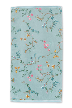 Pip studio Les Fleurs Handtuch Blue 55x100cm blau