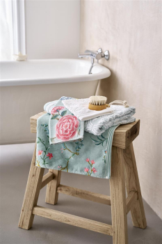 Pip studio Les Fleurs Handtuch Blue 55x100cm blau