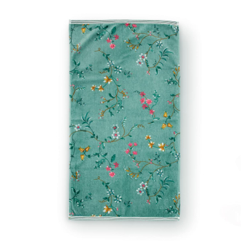 Pip studio Les Fleurs Handtuch Green 55x100cm grün