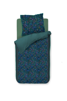 PIP STUDIO Querida Dark Blue Bettwäsche 135x200cm Kopfkissen und Bettbezug