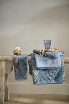 Pip studio Secret Garden Blue Handtuch 55x100cm blau