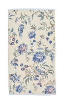 Pip studio Secret Garden White Blue Handtuch 55x100cm hellblau