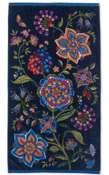 Pip studio Strandtuch Viva La Vida Beachtowel Dark Blue 100x180 Strandhandtuch Strandtuch Badehandtuch