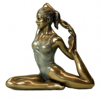 Parastone Body Talk Yoga Eka Pada Rajakapotasana - Königstaube Skulptur Statue Frau Museumsshop