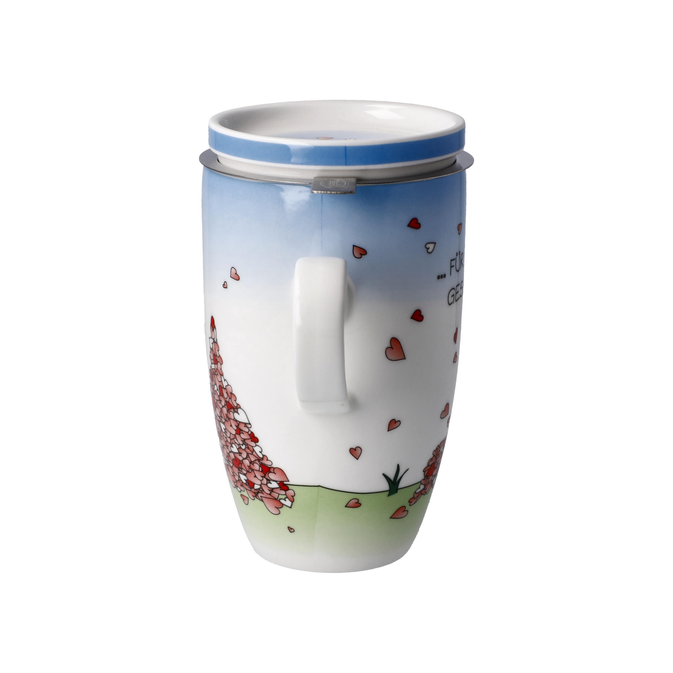 Dekoralia.de - mit Teetasse und Goebel Tasse - - Deckel Yogi - - Für kleine Sieb Porzellan gesammelt Dich Trinkbecher Porzellantasse Der