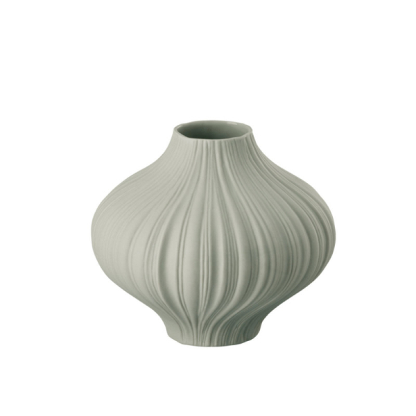 Rosenthal Minivase PLISEE Angebot Höhe 8 cm Porzellan weiß matt in dekorativer Geschenktüte