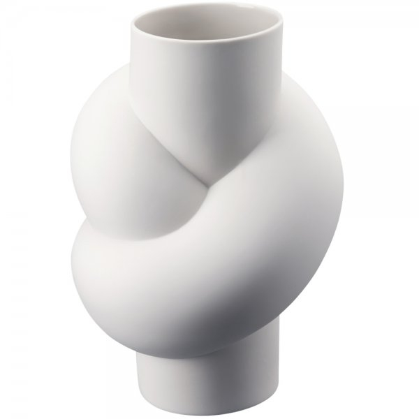 Rosenthal Minivase NODE Angebot Höhe 10 cm Porzellan weiß matt in dekorativer Geschenktüte