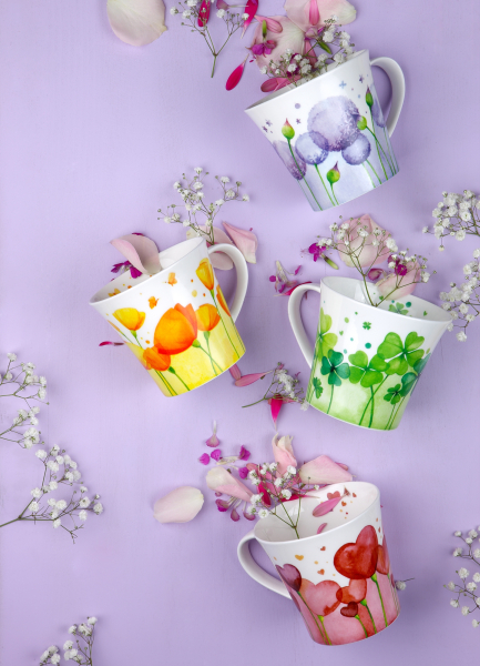 Goebel Fiore Harmony Kaffee Tee Tasse Trinkbecher Porzellantasse NEUHEIT 2024 Geschenkidee