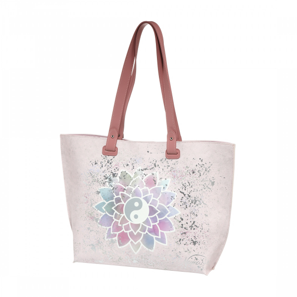 Goebel Lotusblüte rosé  LOTUS Handtasche Kunstleder ANGEBOT Shopper Damentasche