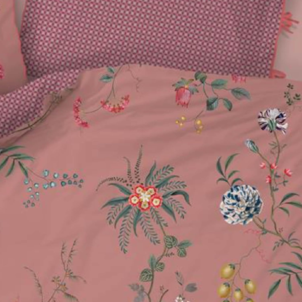 PIP STUDIO Fleur Grandeur Pink Bettwäsche 135x200cm Kopfkissen und Bettbezug