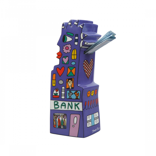 Goebel My pointy piggy Bank ANGEBOT James Rizzi Spardose Pop Art Kunst