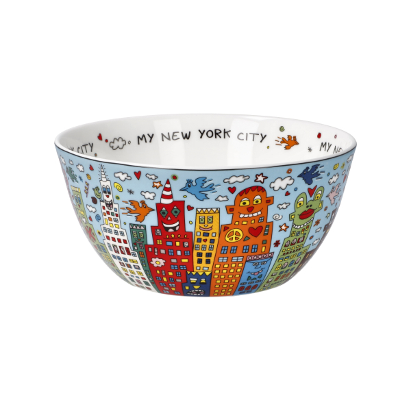 Goebel My New York Day James Rizzi Motiv Müslischale Künstlerbecher Porzellanschale