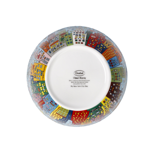 Goebel My New York Day James Rizzi Motiv Müslischale Künstlerbecher Porzellanschale